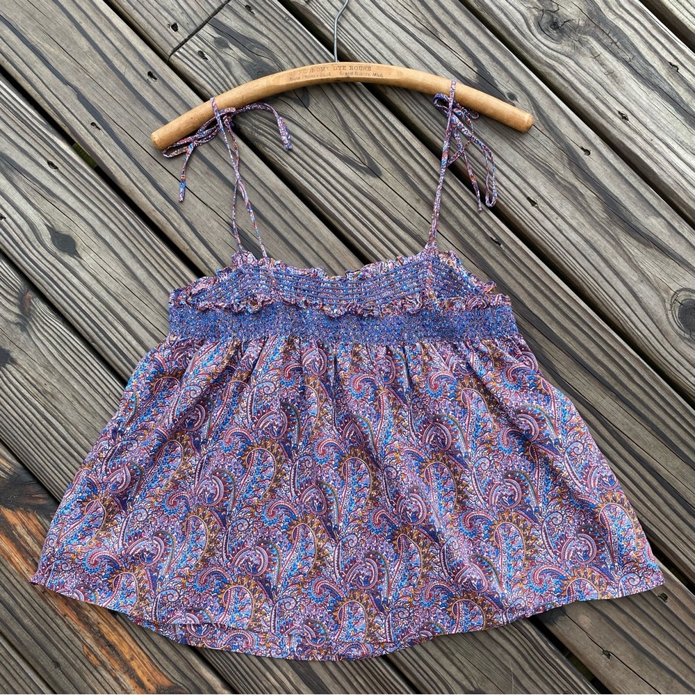 J. Crew Pajama Tank in Liberty Tropical Prince Print